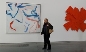 Marian enjoys the Parrish