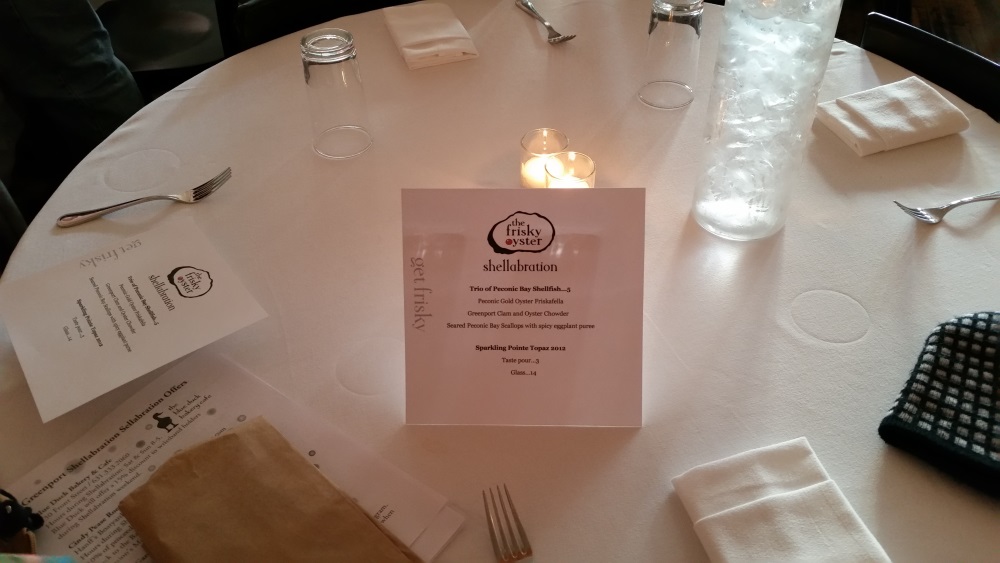 Frisky Oyster Menu