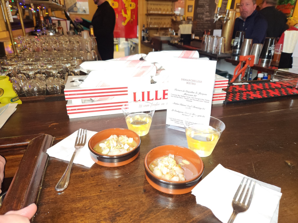 Demarchelier Bistro had some excellent bay scallops.